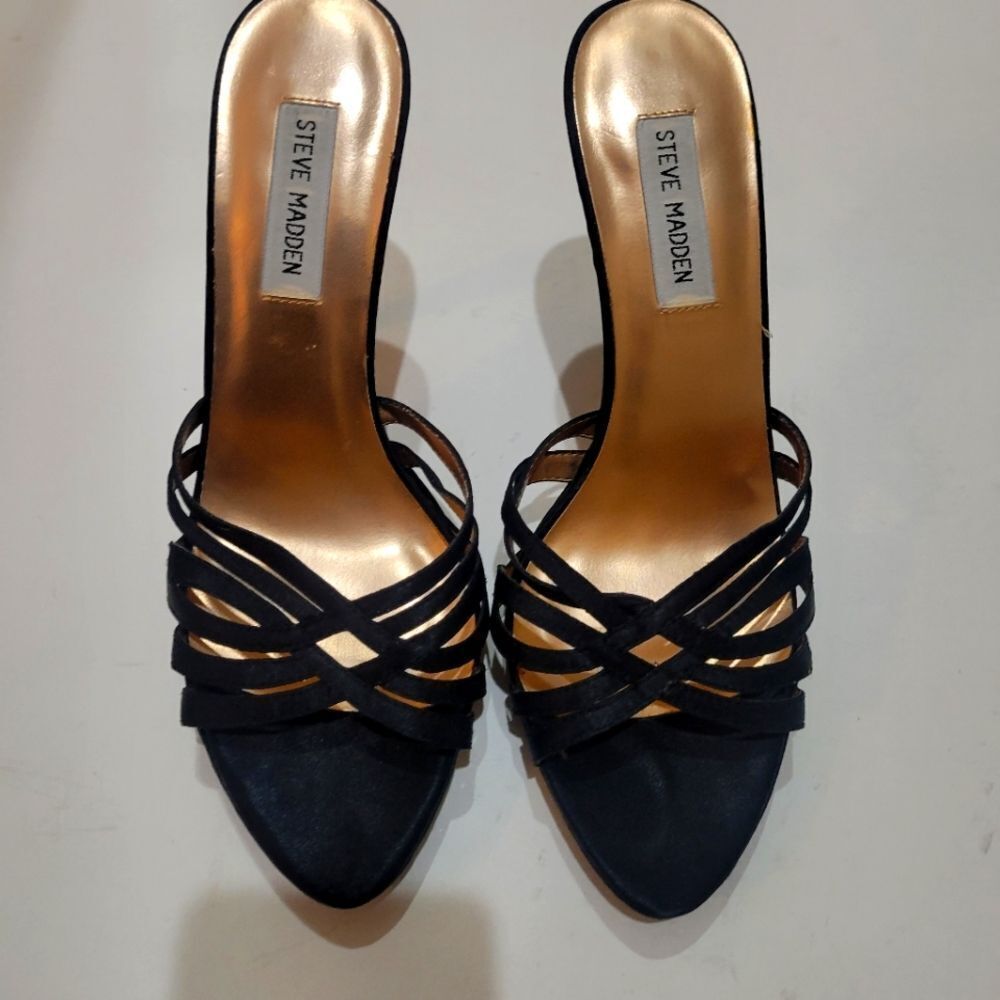 Steve Madden Black Heels Size 7 1/2
